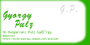 gyorgy pulz business card